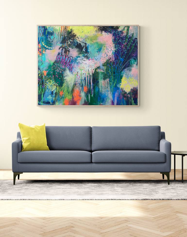 Original Abstract Expressionism Abstract Painting by Toni Nohe