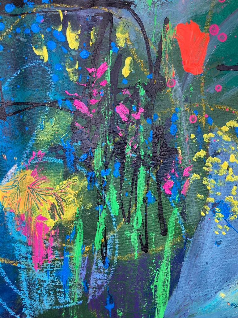 Original Abstract Expressionism Abstract Painting by Toni Nohe