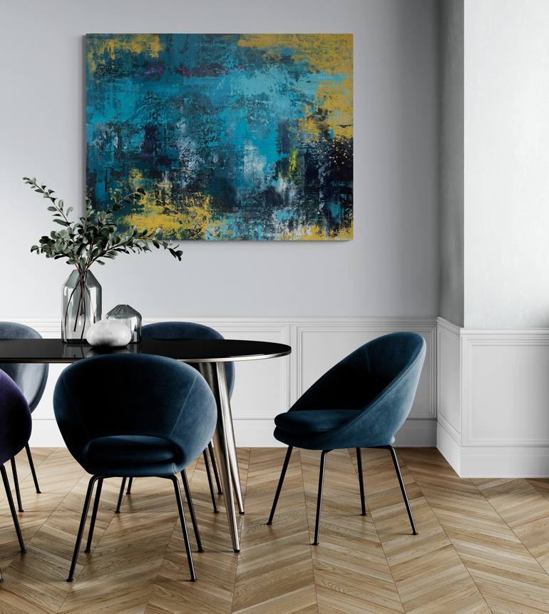 Original Abstract Expressionism Abstract Painting by Toni Nohe