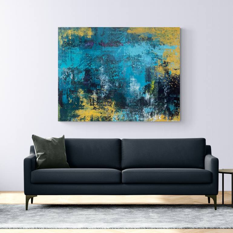 Original Abstract Expressionism Abstract Painting by Toni Nohe