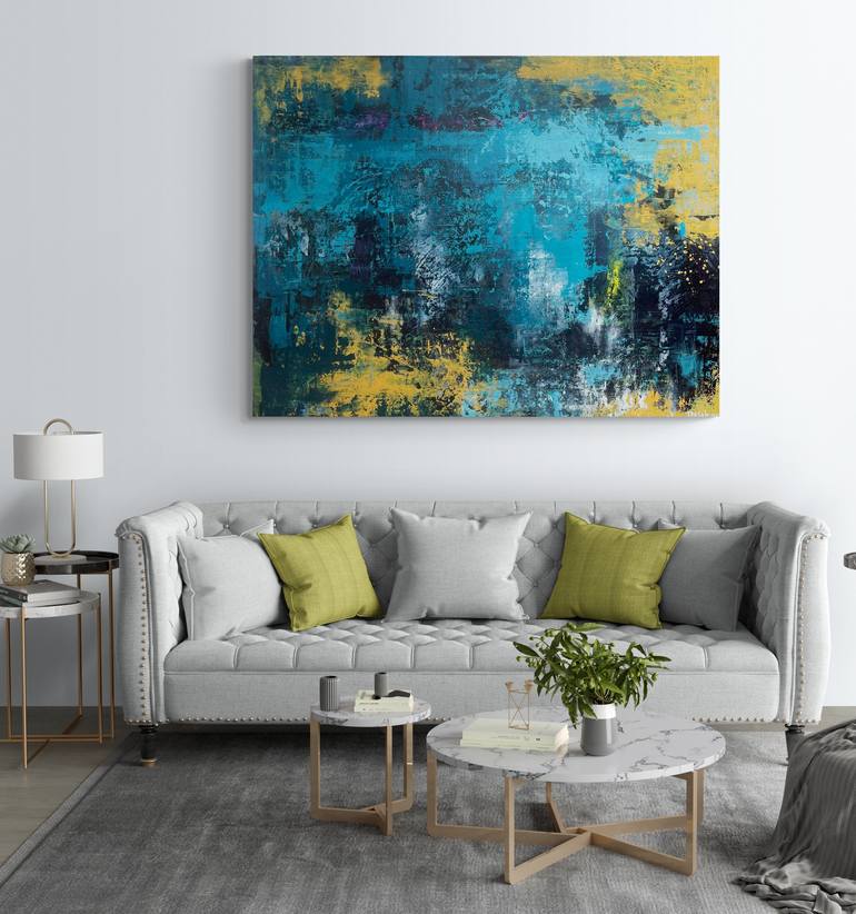 Original Abstract Expressionism Abstract Painting by Toni Nohe