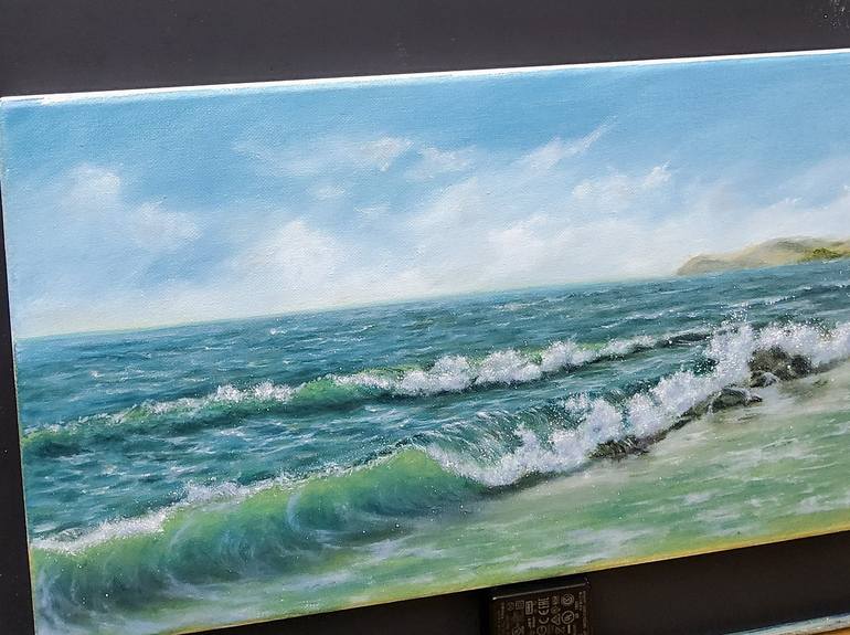 Original Seascape Painting by Laura Livetskiy
