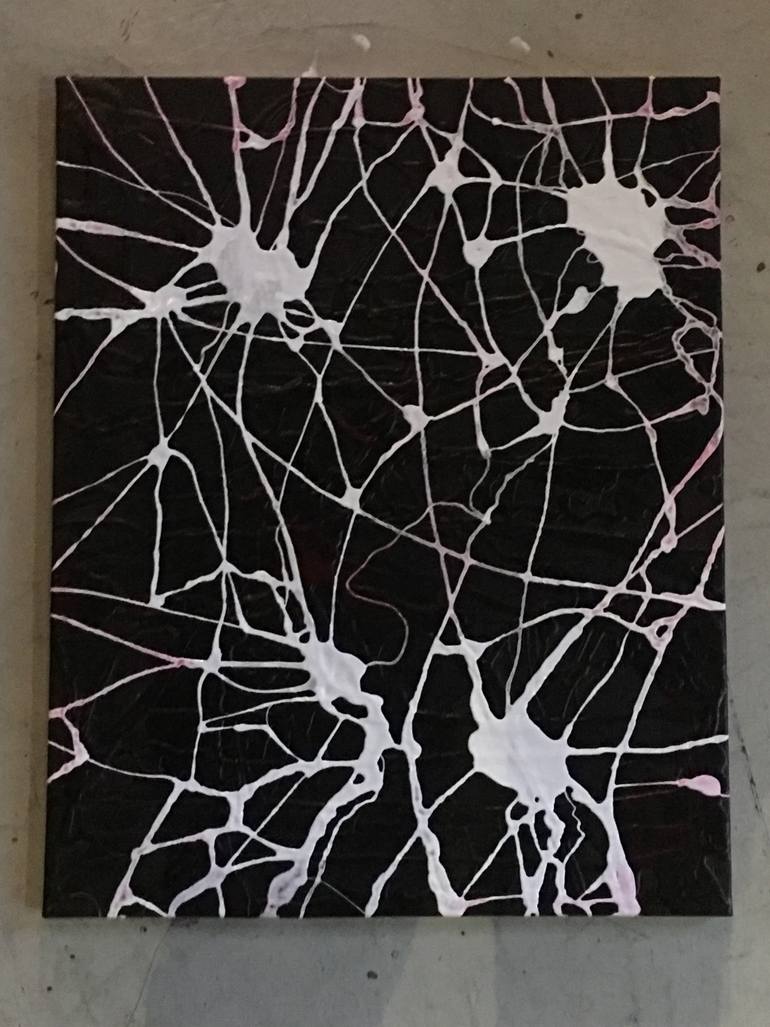 Original Abstract Expressionism Abstract Painting by Demosthenes Armeniades