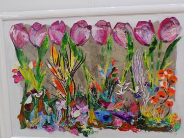 Original Floral Paintings by Little Birdhouse Arts Organisation