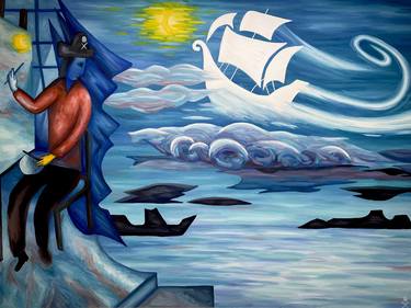 Saatchi Art Artist Jr. Bissell; Paintings, “Treasure Paintings JR Bissell Marc Chagall Mary Blair Color Love” #art