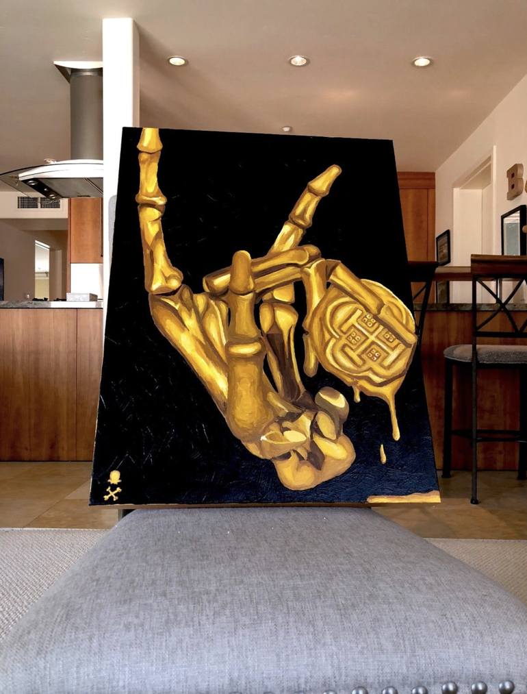 Treasure Paintings by JR Bissell: Golden Hand