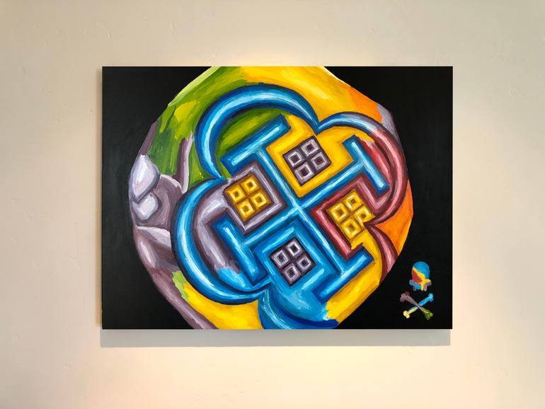 Original Cubism Other Painting by Jr. Bissell