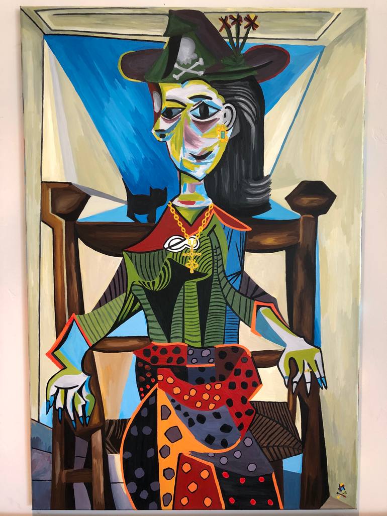 Original Cubism Other Painting by Jr. Bissell