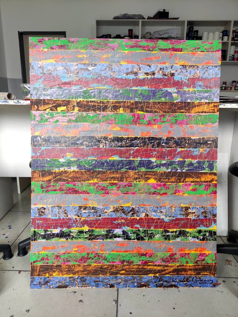 Original Contemporary Abstract Painting by Turan Büyükkahraman