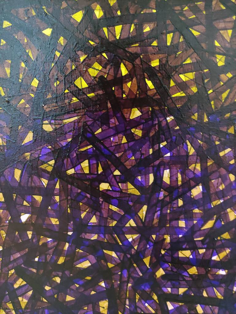 Original Abstract Painting by Turan Büyükkahraman