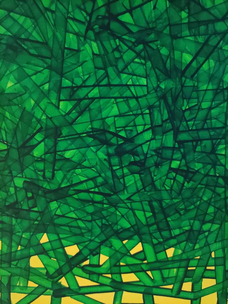 Original Abstract Painting by Turan Büyükkahraman