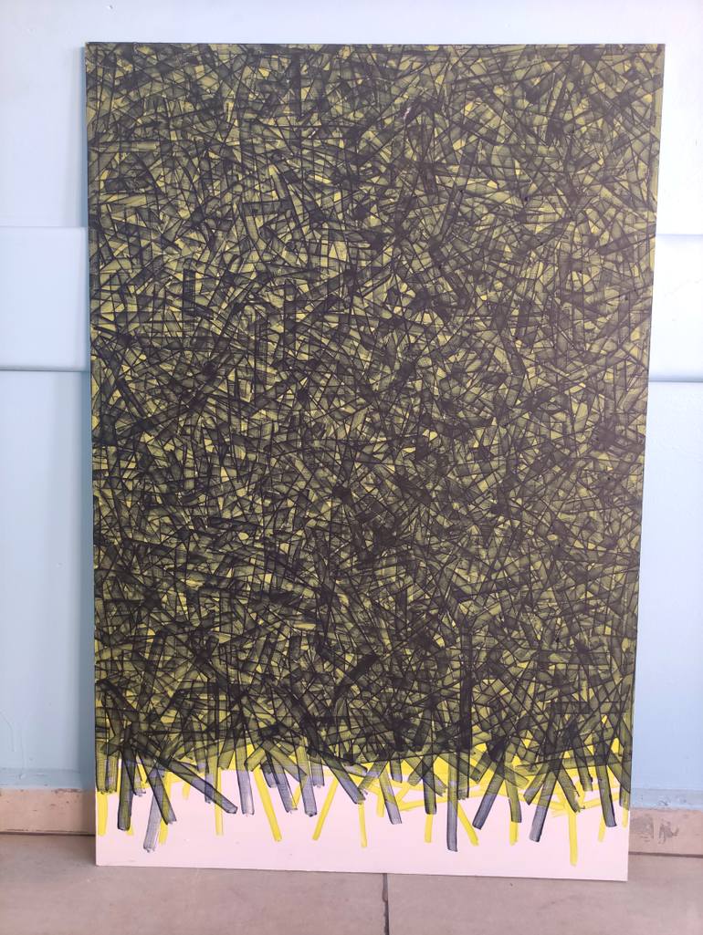 Original Minimalism Abstract Painting by Turan Büyükkahraman