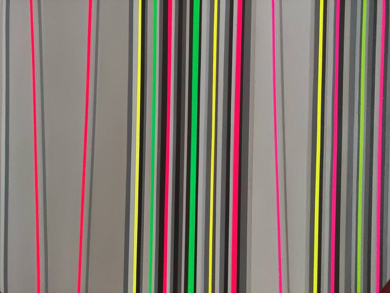 Original Abstract Geometric Painting by Turan Büyükkahraman