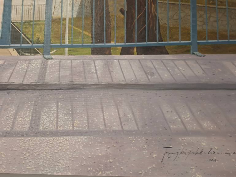 Original Impressionism Cities Painting by Turan Büyükkahraman