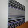 A minimalist work of purple tones interspersed between black and gray tones.