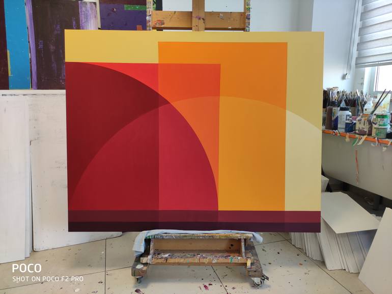 Original Minimalism Abstract Painting by Turan Büyükkahraman