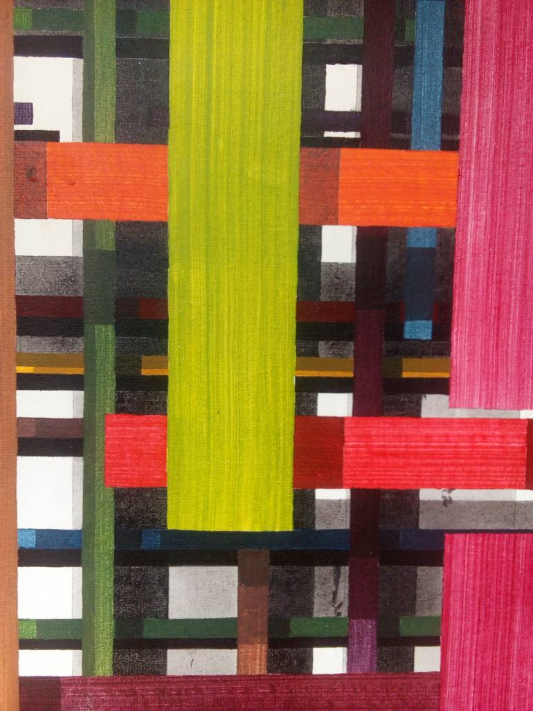 Original Conceptual Abstract Painting by Stephane Pontie