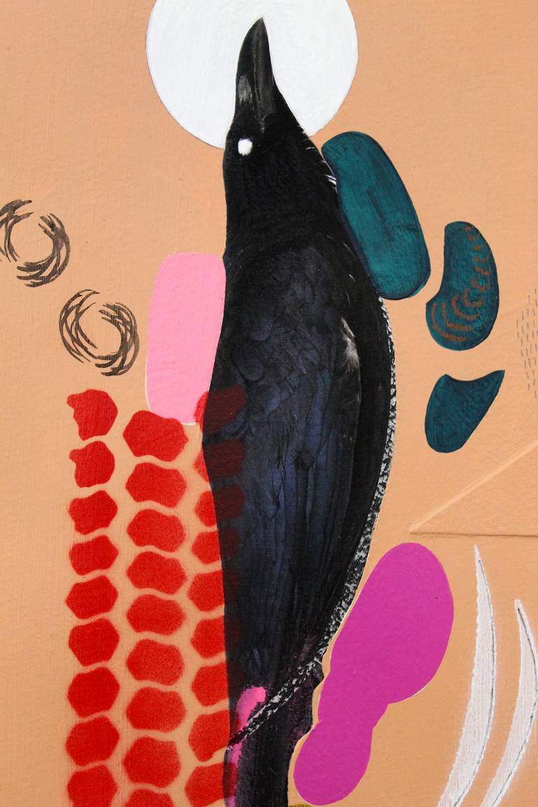 Original Abstract Animal Mixed Media by Lucy Stevens