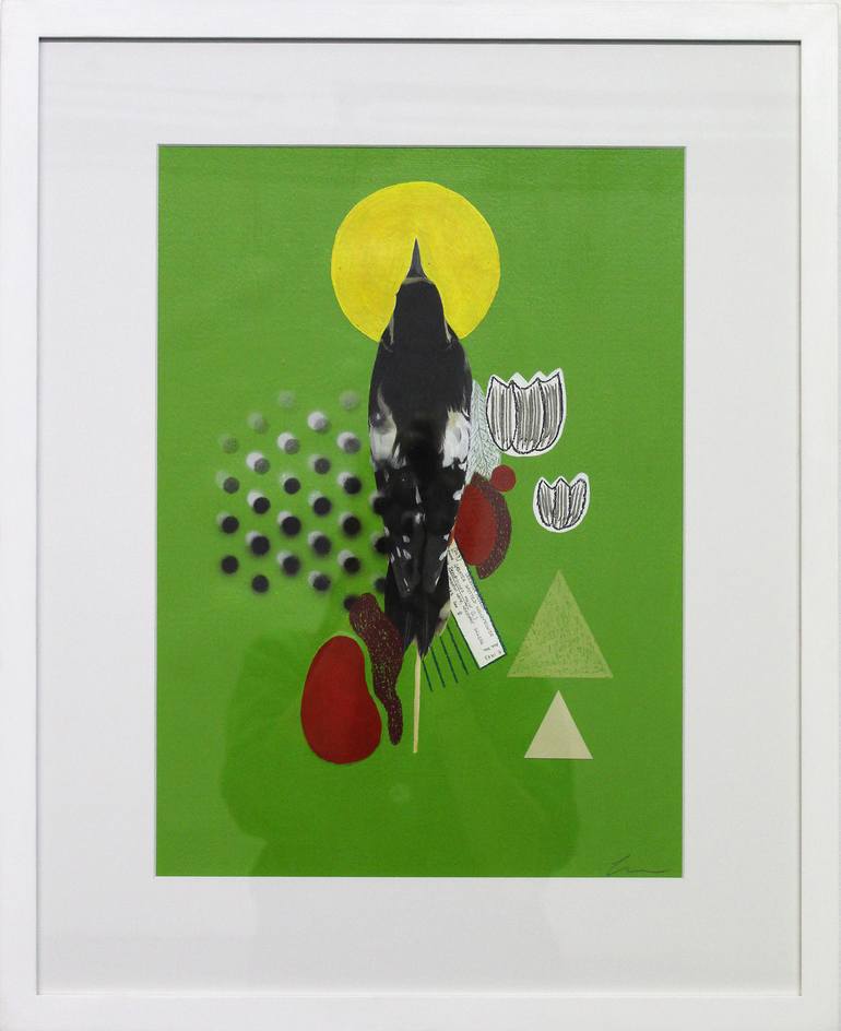 Original Abstract Animal Mixed Media by Lucy Stevens