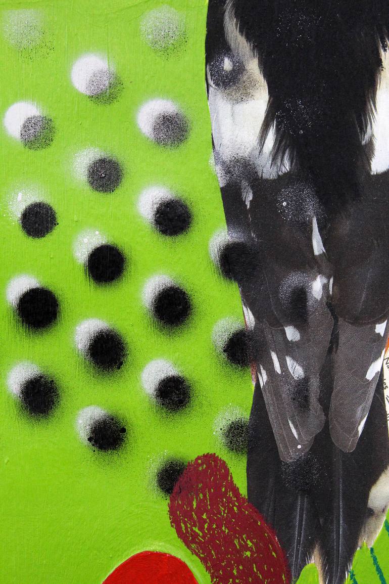 Original Abstract Animal Mixed Media by Lucy Stevens