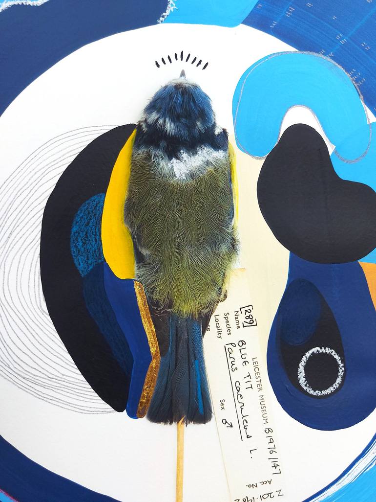 Original Abstract Animal Collage by Lucy Stevens