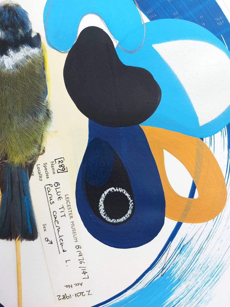 Original Abstract Animal Collage by Lucy Stevens