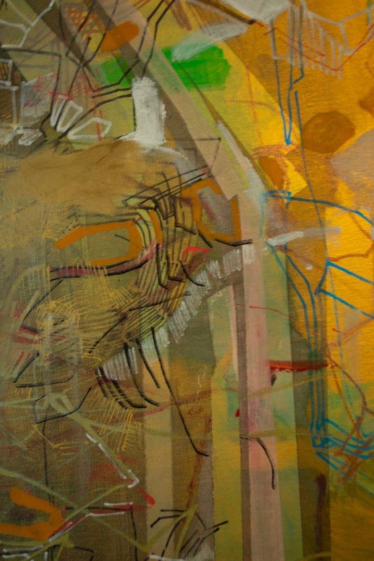 Original Abstract Expressionism Abstract Painting by Guigui Kohon