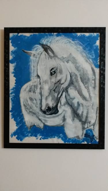 Print of Portraiture Horse Paintings by Sandeep Kapoor