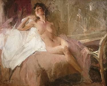 Print of Nude Paintings by Nikoloz Gabunia