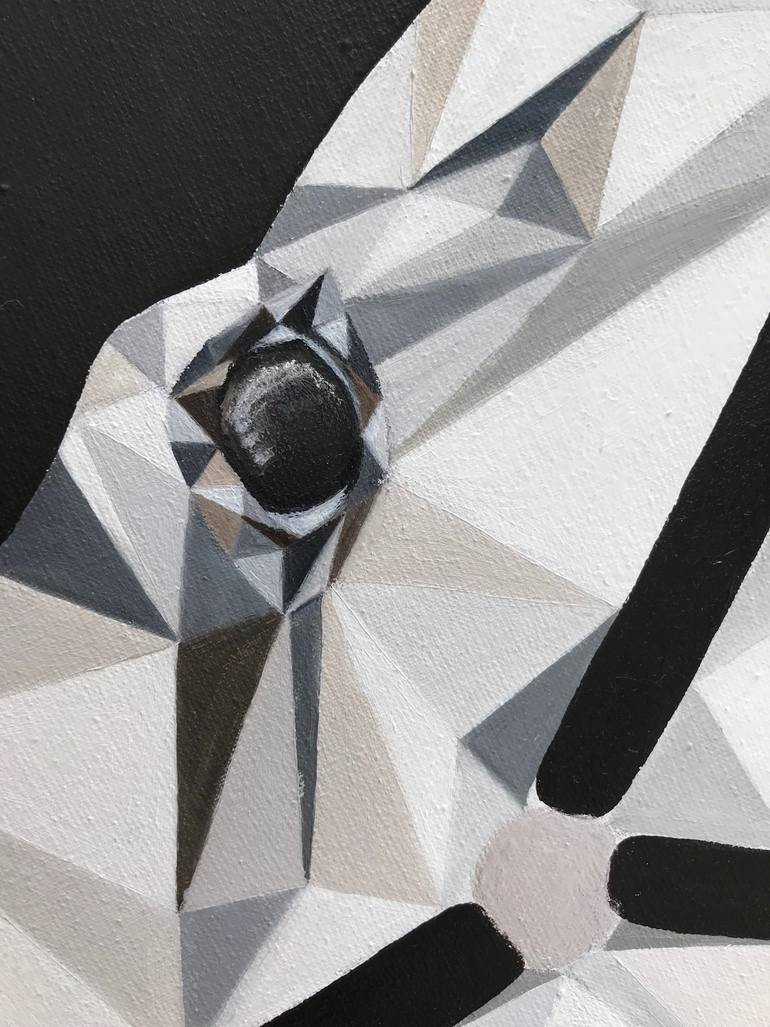 Original Conceptual Geometric Painting by Jane Frolova