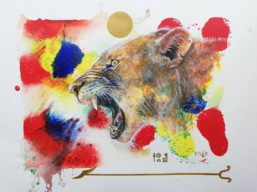 Original Expressionism Animal Paintings by Irina Runa