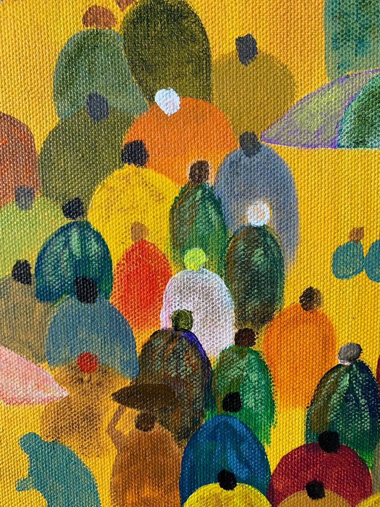 Original Figurative People Painting by Tilku P