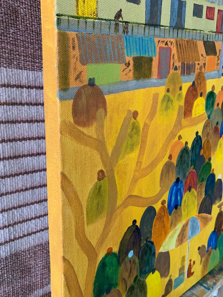 Original Figurative People Painting by Tilku P