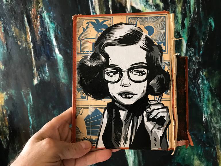 Original Figurative Comics Painting by Stephen Bliss