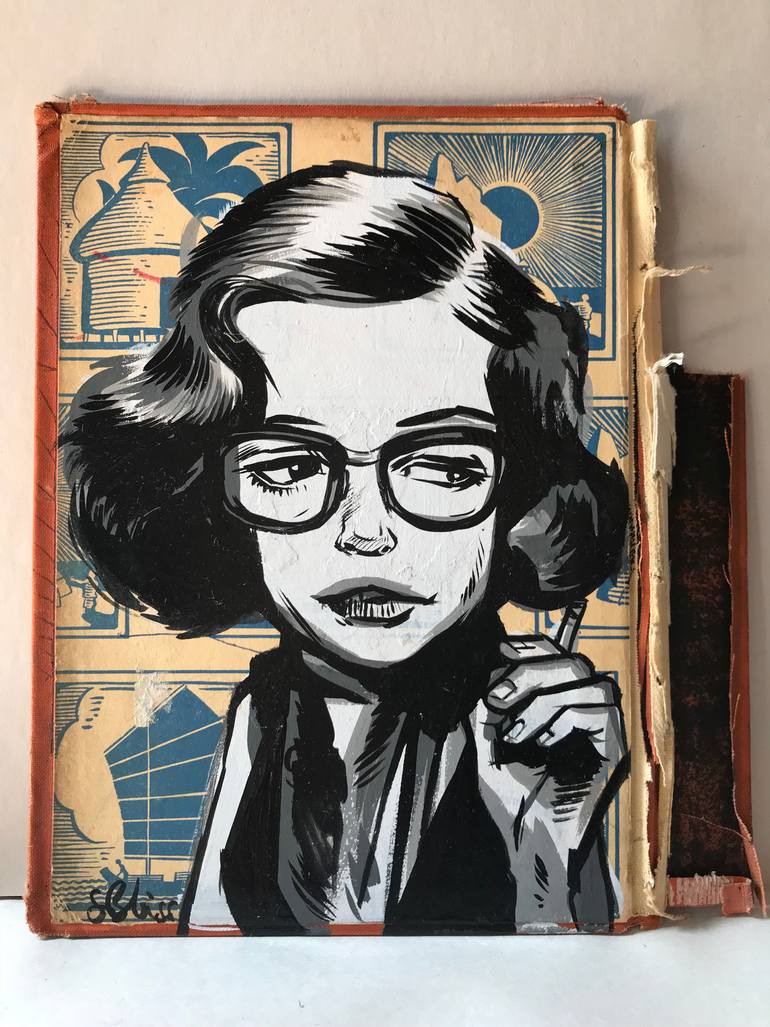 Original Figurative Comics Painting by Stephen Bliss