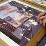 Later stages of the original watercolour...