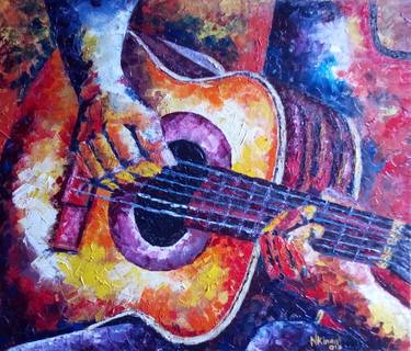 Print of Abstract Expressionism Music Paintings by Ndung'u Kinani