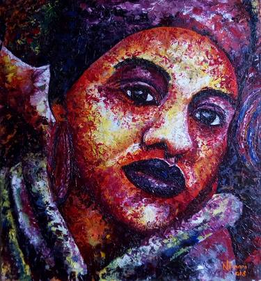 Original Abstract Expressionism Women Paintings by Ndung'u Kinani