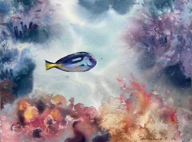 Print of Expressionism Fish Paintings by Eugenia Gorbacheva