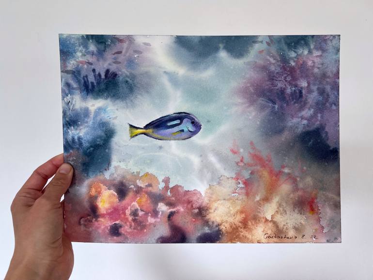 Original Expressionism Animal Painting by Eugenia Gorbacheva