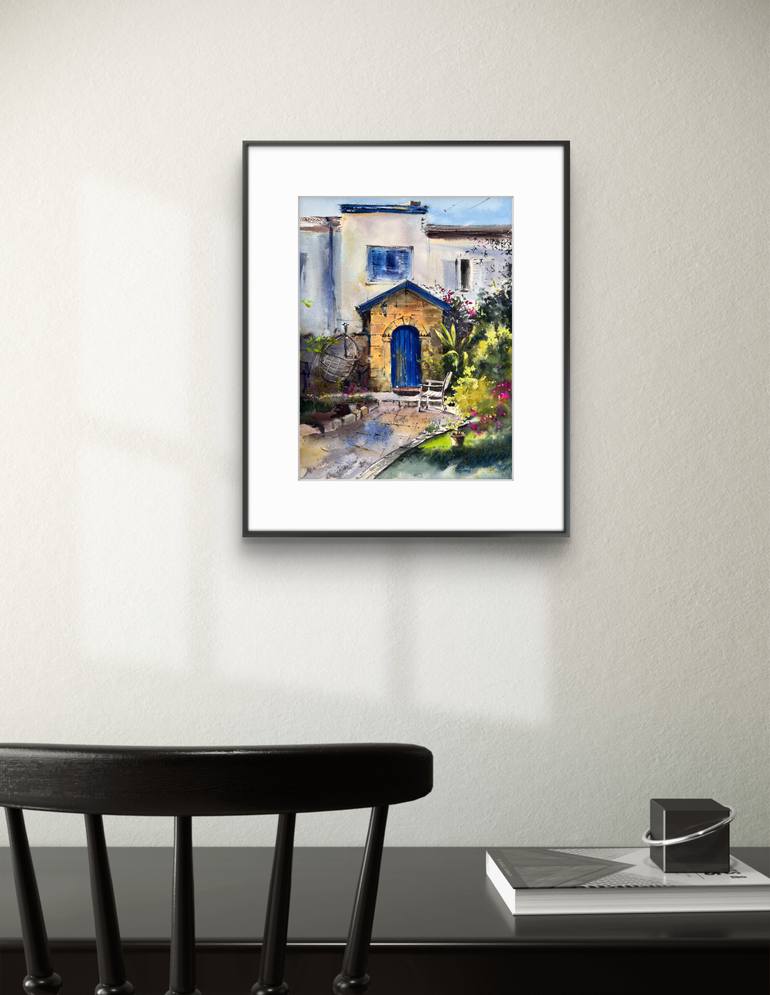 Original Expressionism Cities Painting by Eugenia Gorbacheva