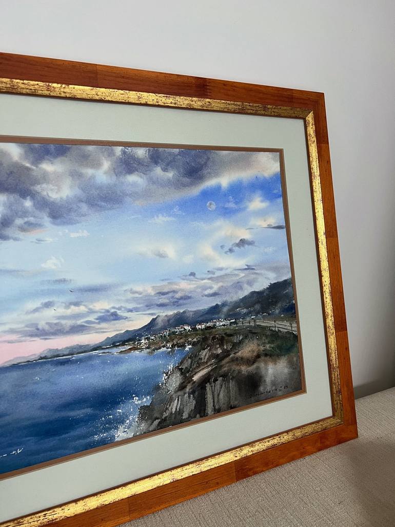 Original Fine Art Seascape Painting by Eugenia Gorbacheva