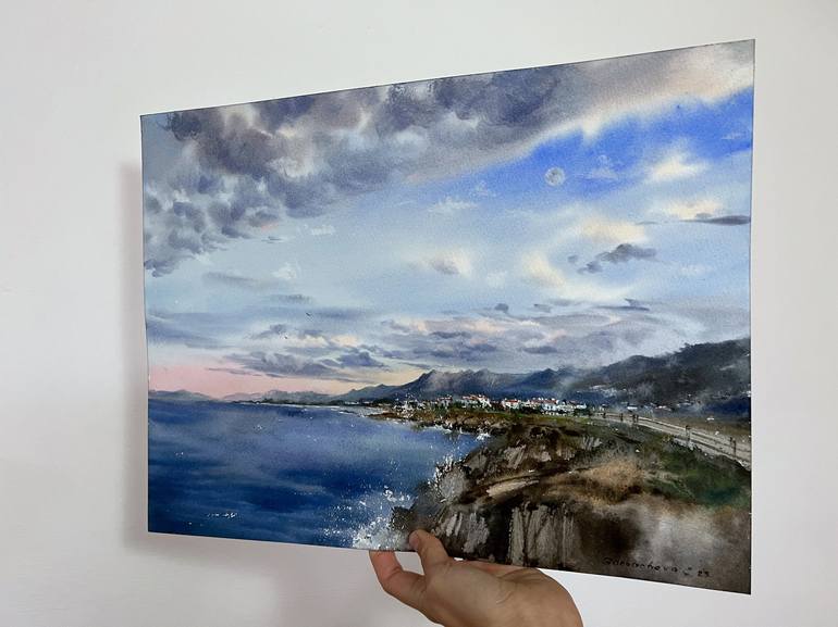 Original Seascape Painting by Eugenia Gorbacheva