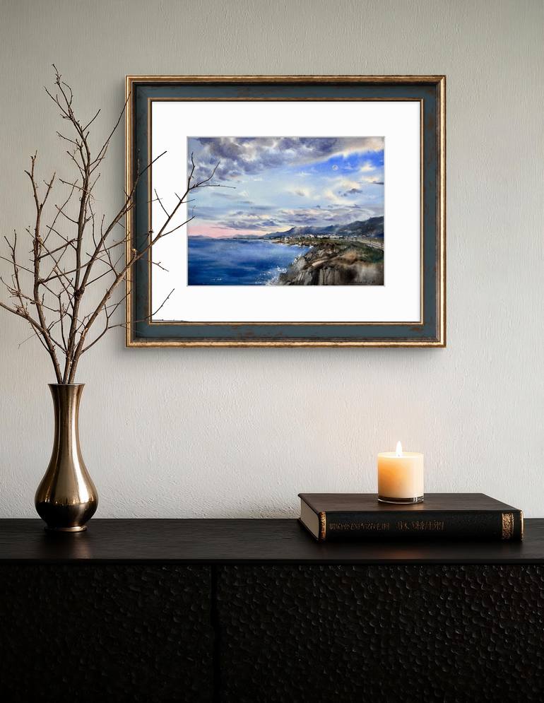 Original Expressionism Seascape Painting by Eugenia Gorbacheva