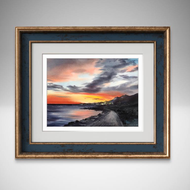 Original Expressionism Seascape Painting by Eugenia Gorbacheva