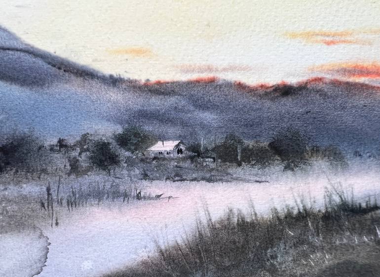 Original Expressionism Landscape Painting by Eugenia Gorbacheva
