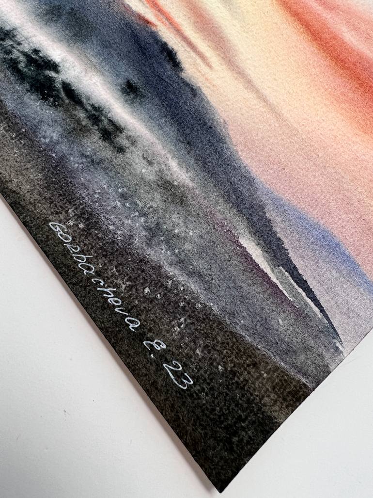 Original Expressionism Landscape Painting by Eugenia Gorbacheva