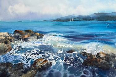 Original Expressionism Seascape Paintings by Eugenia Gorbacheva