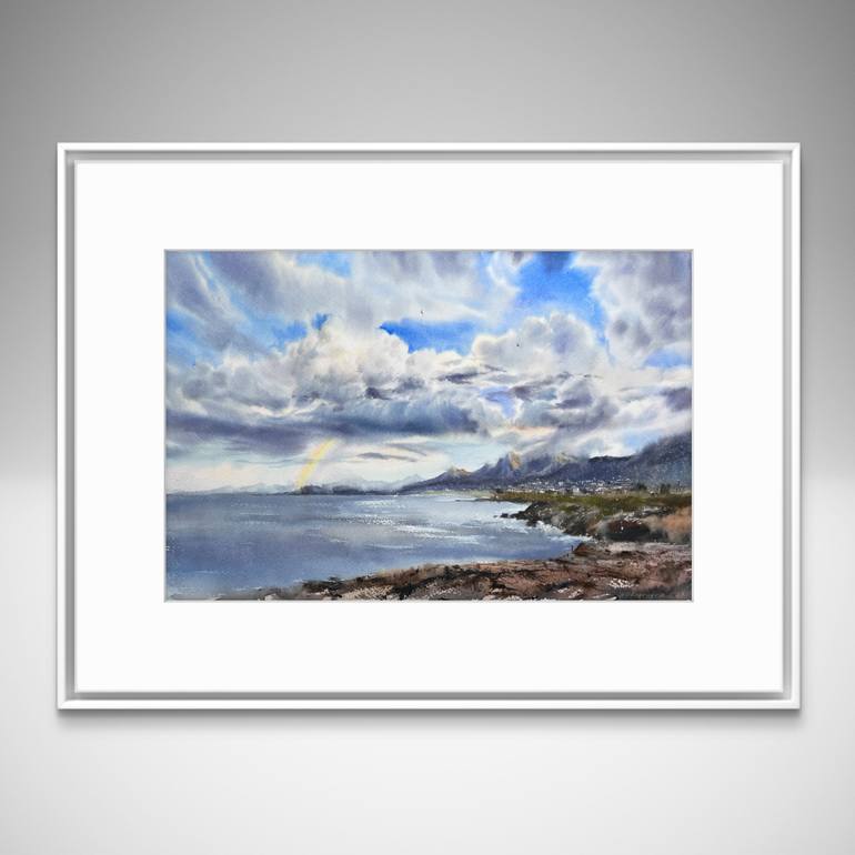 Original Expressionism Seascape Painting by Eugenia Gorbacheva