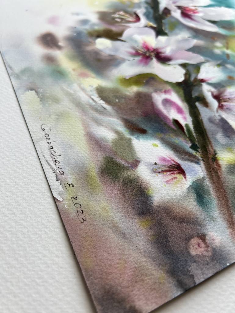 Original Floral Painting by Eugenia Gorbacheva